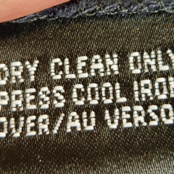 Company Ellen Tracy Navy w/ Sparkly Black Pin Stripes Cuffed Dress Pants Size 6 - Picture 8 of 9